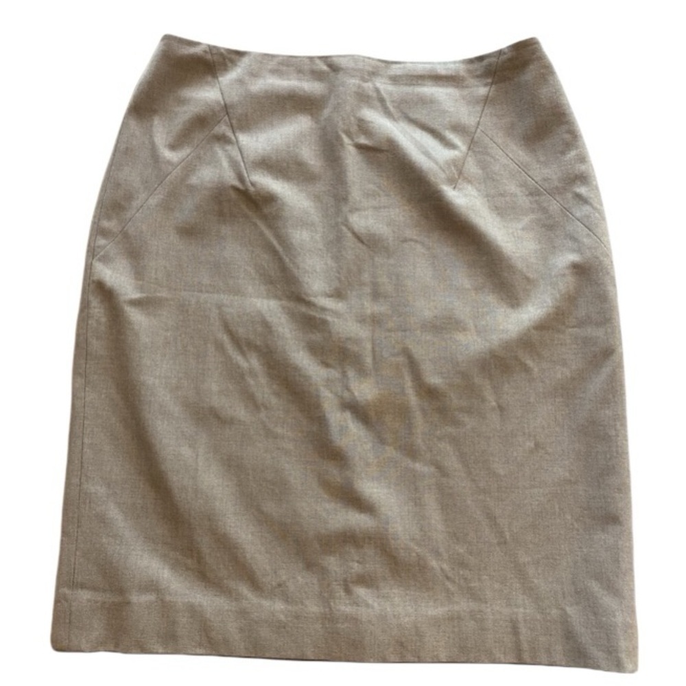 Halogen Women’s Pencil Skirt Short Lined Tan Size 4 Work Professional Classic